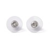 Tarraxa sutiã de orelha banho prata - 10x8 mm (10 pares) FL-218